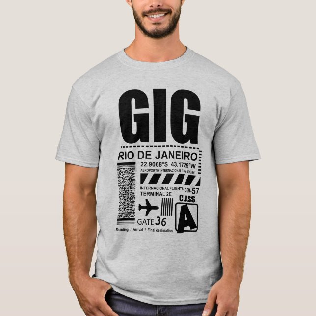 Airport Rio de Janeiro GIG T Shirt (Framsida)