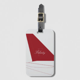 Airpplane Tail Fin Luggage Tag Bagagebricka