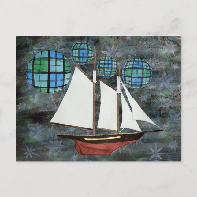 Airship Campbell Vykort (Framsida)