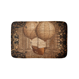 Airship för GrungeSteampunk Victorian Badrumsmatta