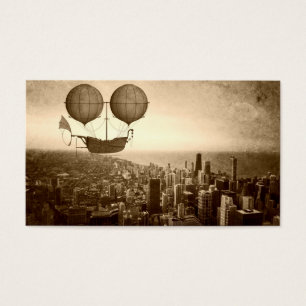 Airship Over Chicago Visitkort