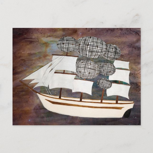 Airship Rabbie Burns Vykort (Framsida)