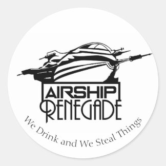 Airship Renegade Stickers Runt Klistermärke