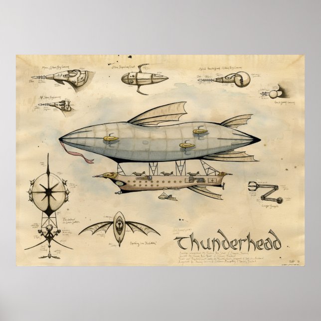 Airship Thunderhead Poster (Framsidan)