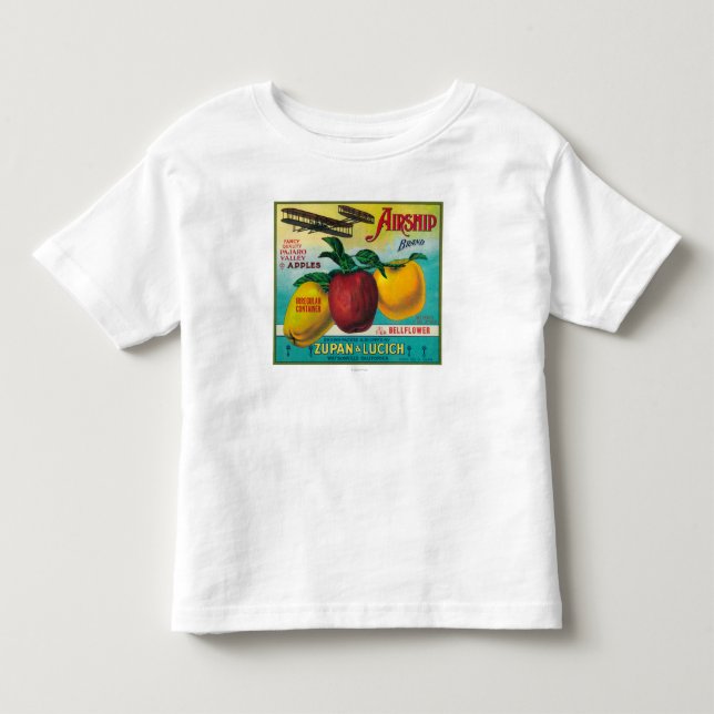 AirshipApple låda LabelWatsonville, CA Tee (Framsida)