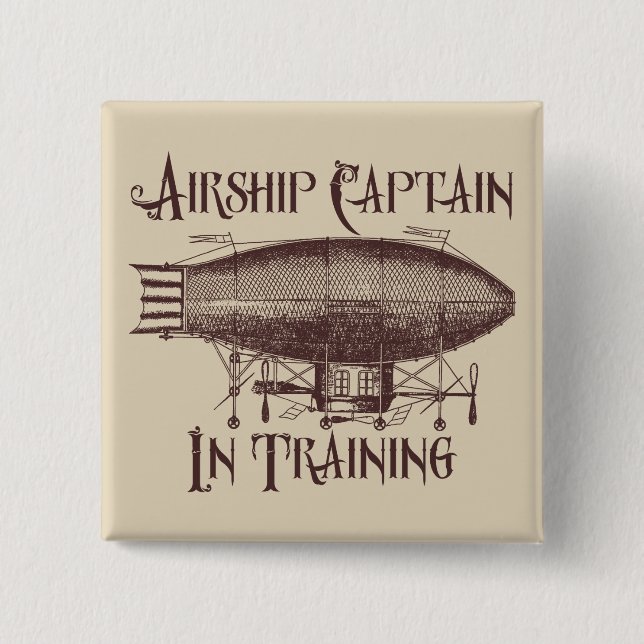 Airshipkapten i utbildning, Steampunk Knapp (Framsida)