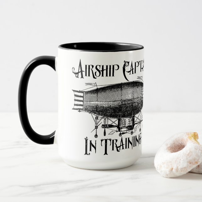 Airshipkapten i utbildning, Steampunk Mugg (Med munk)