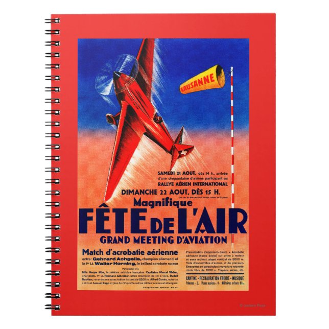 Airshow Featating Haryse Hilsz Promotional Poste Anteckningsbok (Framsidan)