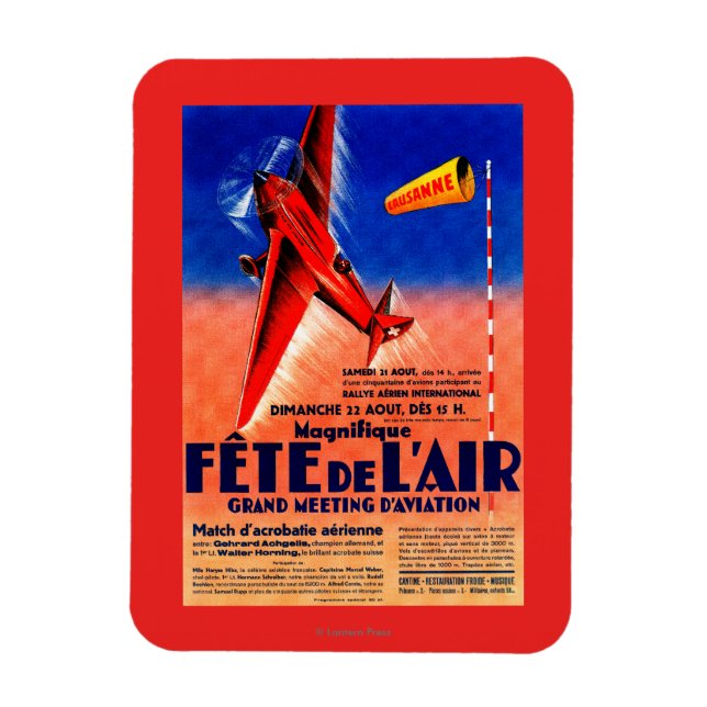 Airshow Featating Haryse Hilsz Promotional Poste Magnet (Vertikal)