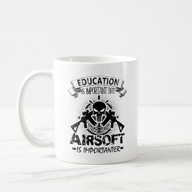 Airsoft är den Importanter muggen Kaffemugg (Vänster)