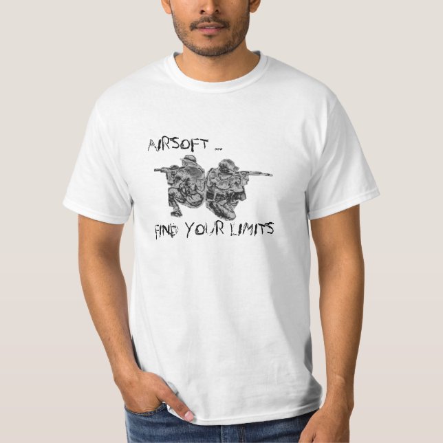 airsoft find your limits t-shirt (Framsida)