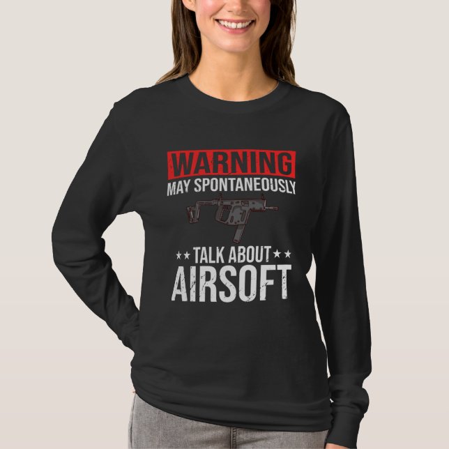 Airsoft Gun Game Shooting Training Player Airsofti T Shirt (Framsida)