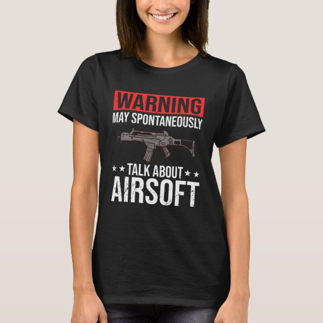 Airsoft Gun Game Shooting Training Player Airsofti T Shirt (Framsida)