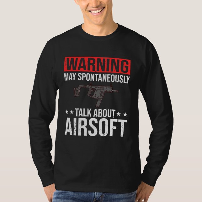 Airsoft Gun Game Shooting Training Player Airsofti T Shirt (Framsida)