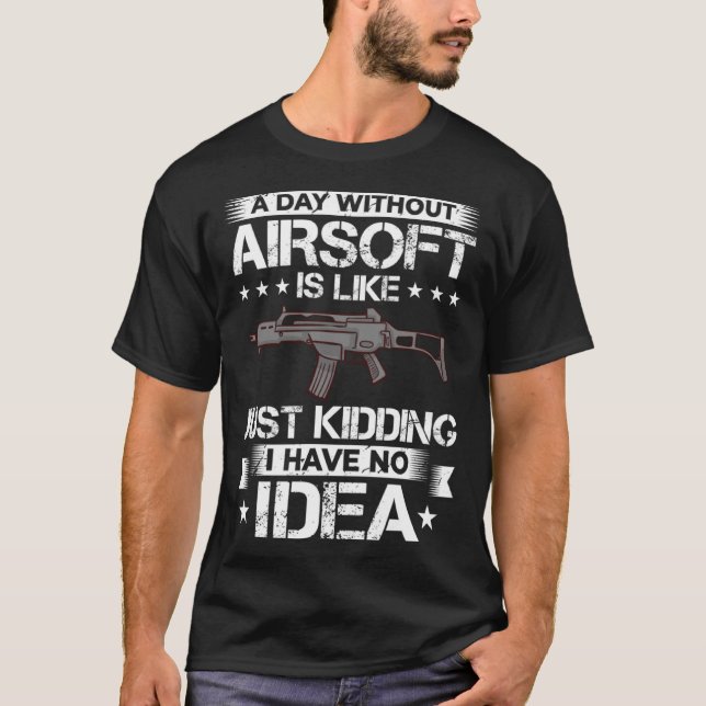 Airsoft Gun Game Shooting Training Player Airsofti T Shirt (Framsida)