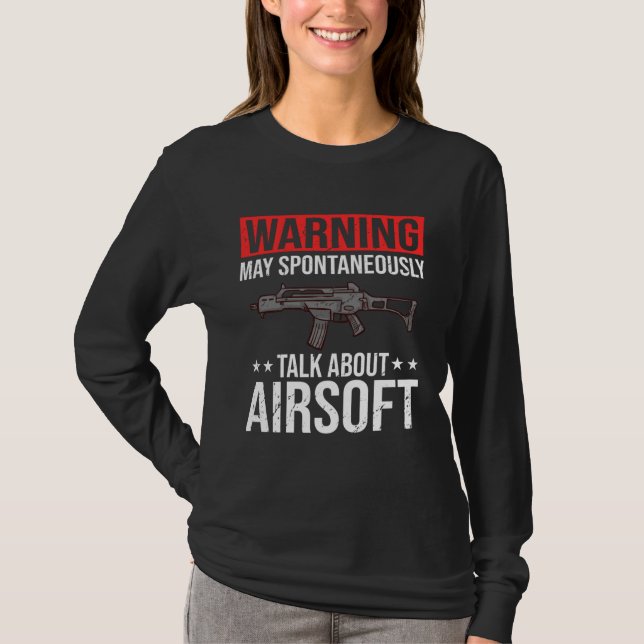 Airsoft Gun Game Shooting Training Player Airsofti T Shirt (Framsida)