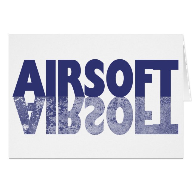 AIRSOFT HÄLSNINGSKORT (Framsidan Horizontal)