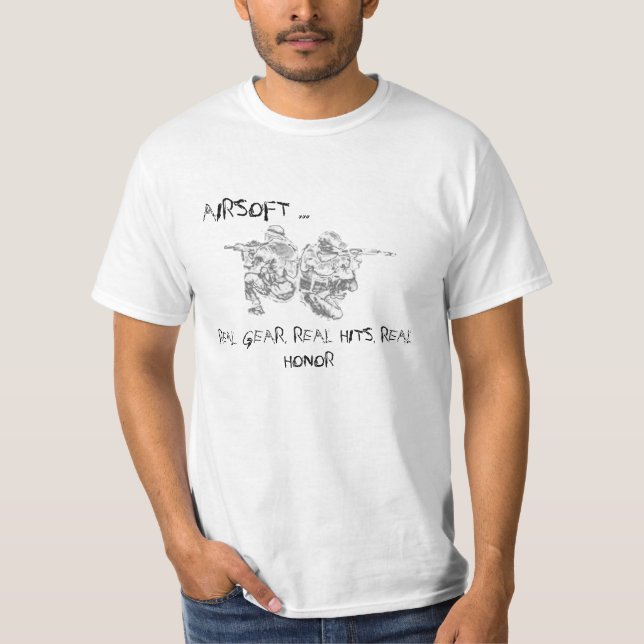 airsoft honor t shirt (Framsida)