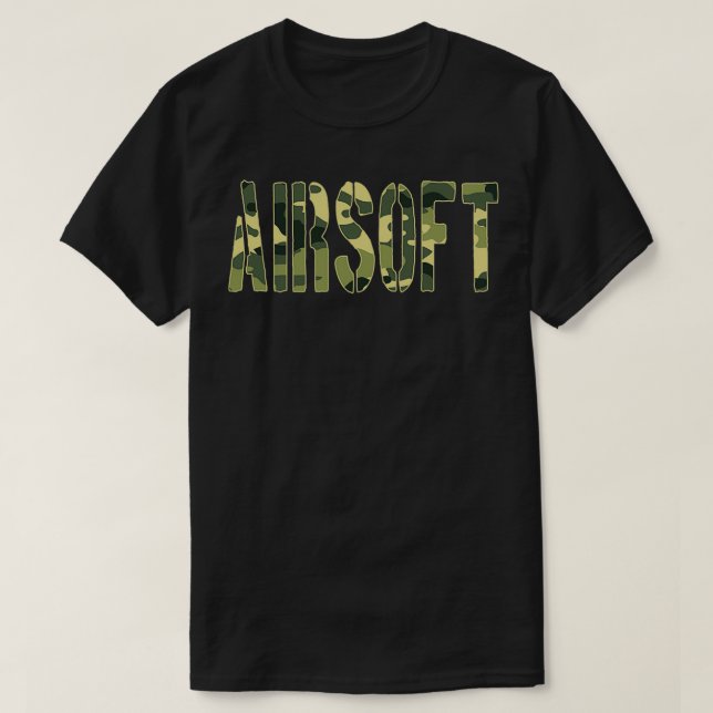 Airsoft Military Camo T Shirt (Design framsida)