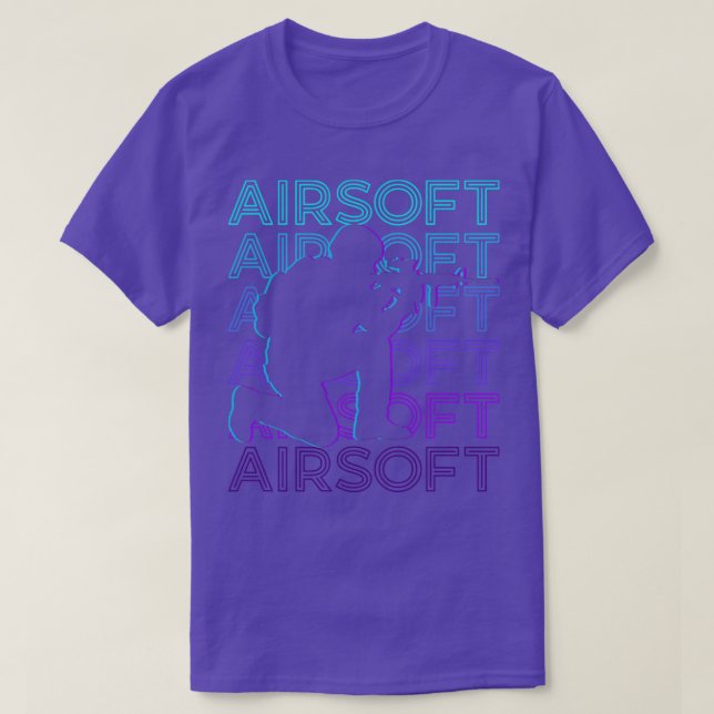 Airsoft Retro Airsoft Gift T Shirt (Design framsida)