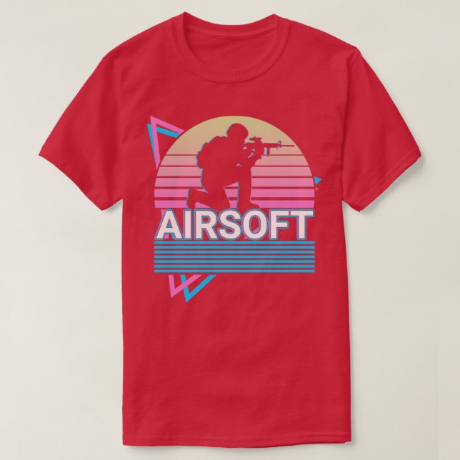Airsoft Retro Gift T Shirt (Design framsida)