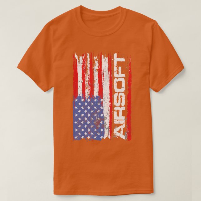 Airsoft USA flagga T Shirt (Design framsida)