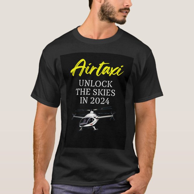 AirTaxi UNLOCK HIMLAR 2024 T Shirt (Framsida)