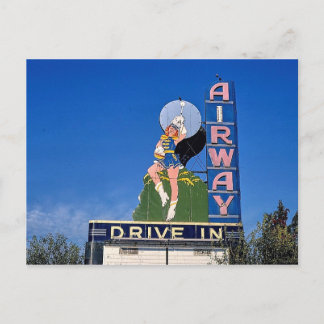 Airway Drive-In-biograf, Saint Ann, Missouri Vykort