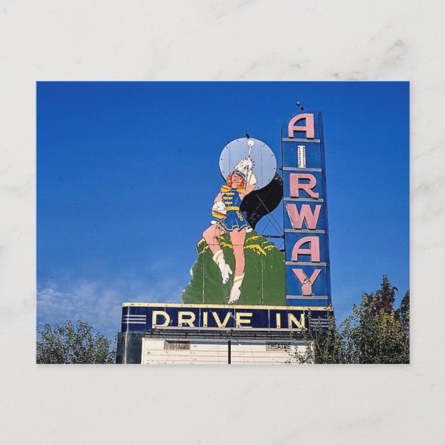 Airway Drive-In-biograf, Saint Ann, Missouri Vykort (Framsida)