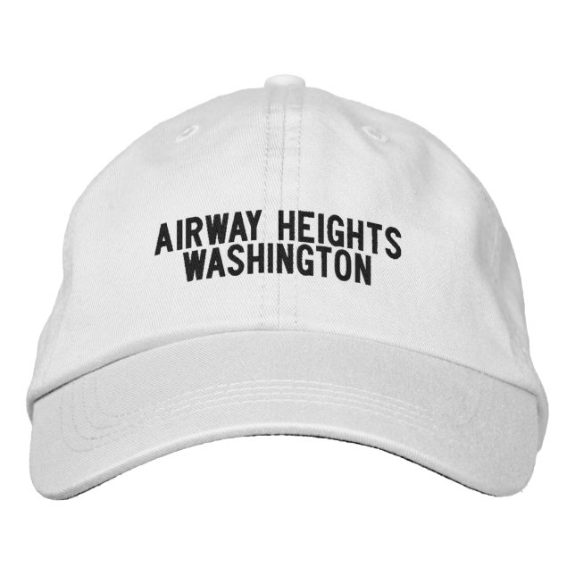AIRWAY HEIGHTS Washington Hatt Broderad Keps (Framsida)