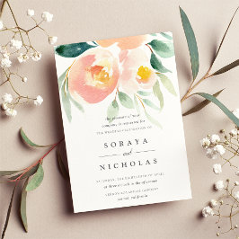 Airy Blommigt | Bröllopsinbjudan Inbjudningar