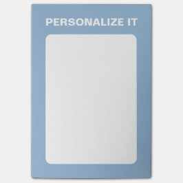 Airy Blue Modern Personlig - mångsidig Post-it Block