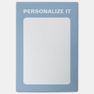 Airy Blue Modern Personlig - mångsidig Post-it Block