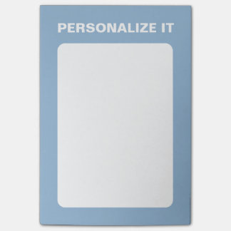 Airy Blue Modern Personlig - mångsidig Post-it Block