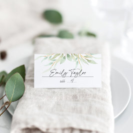 Airy Botanical Bröllop Placeringskort