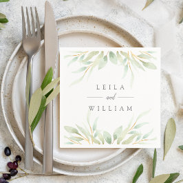 Airy Botanical | PERSONLIG BRÖLLOP Pappersservett