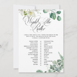 Airy Eucalyptus Greenery Boho Rustic Möhippa Inbjudningar