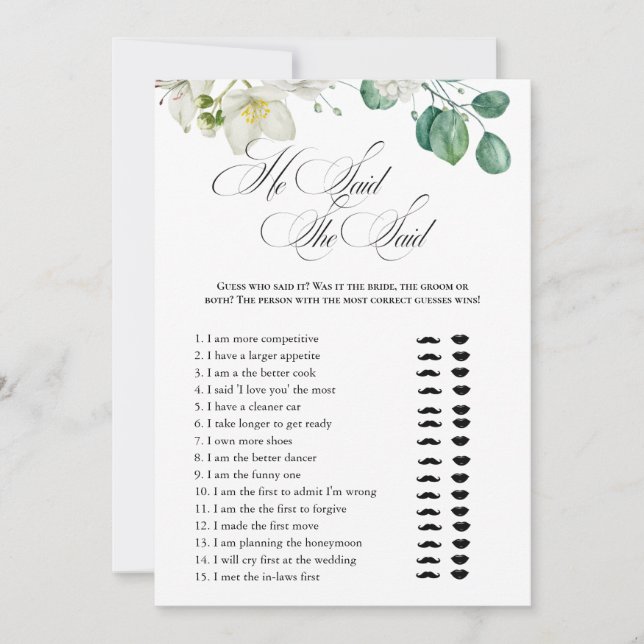 Airy Eucalyptus Greenery Boho Rustic Möhippa Inbjudningar (Framsida)