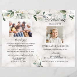 Airy Löv Memorial Funeral Service Photo Program