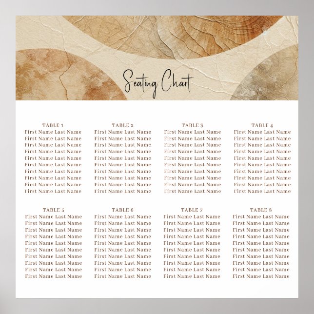 Airy Neutralt Natural Inslag Bohemian Boho Seat Poster (Framsidan)