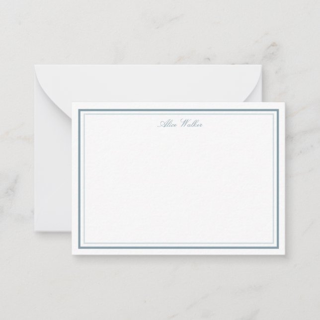 Airy Pastel Elegant Stationery Note Card Anteckningskort (Framsida)