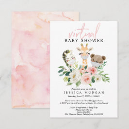 Airy  Virtuell Baby Shower-inbjudan Inbjudningar