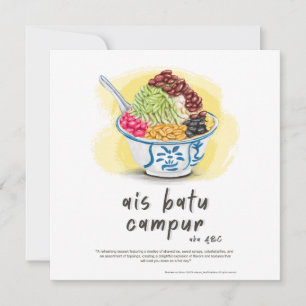 Ais Batu Campur ABC Malaysia Julkort