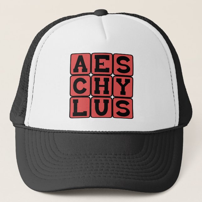 Aischylos, grekisk tragediförfattare truckerkeps (Framsida)