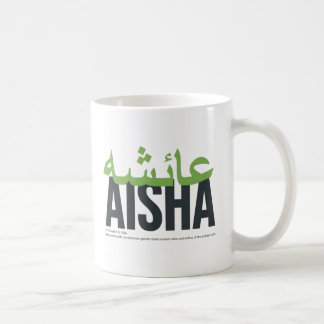 Aisha Namn Pronción and Meaning Kaffemugg