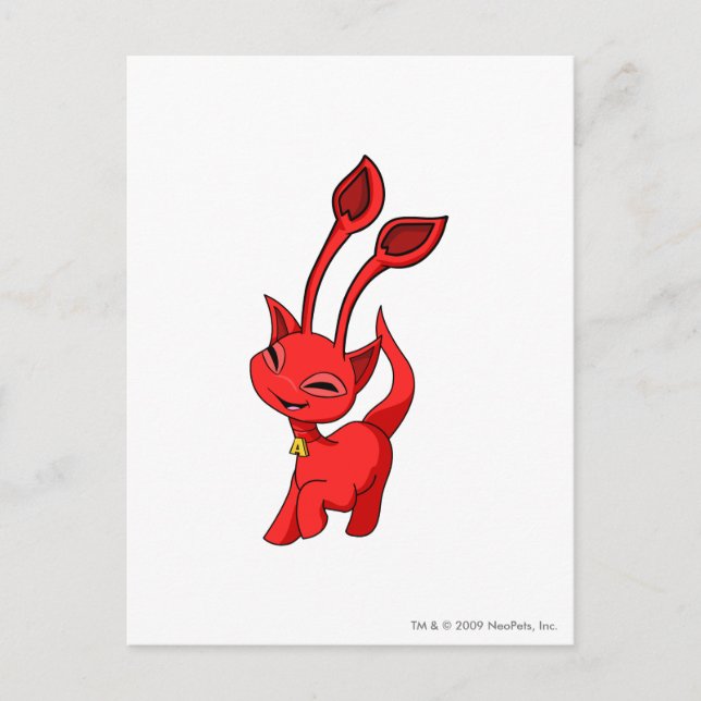 Aisha Red Vykort (Framsida)