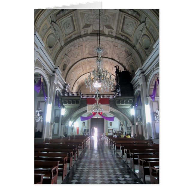 Aisle san agustin Church Hälsningskort (Framsidan)
