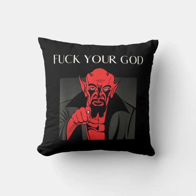 Aist Goat Satan Baphomet GIft Kudde (Framsida)