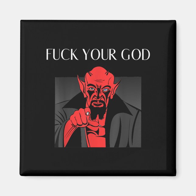 Aist Goat Satan Baphomet GIft Magnet (Framsidan)