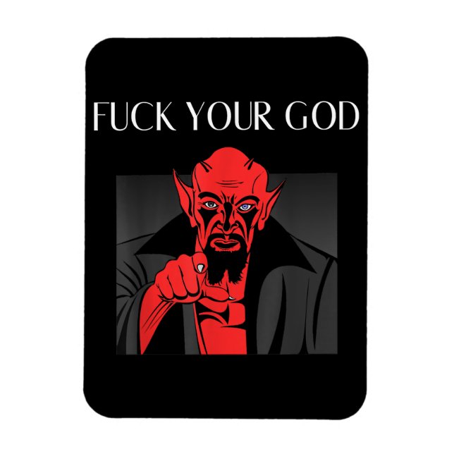 Aist Goat Satan Baphomet GIft Magnet (Vertikal)